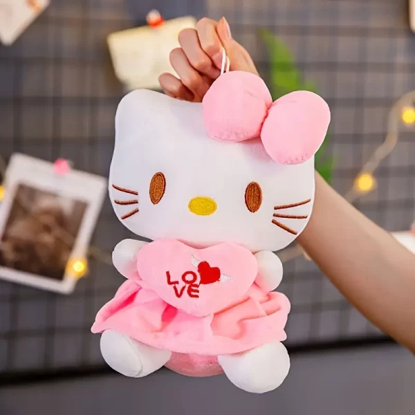 Hello Kitty Plush Doll in Pink with "LOVE" Heart - Soft, Cuddly Toy Perfect for Birthday, Christmas, Valentine's Day & More Gifts, Christmas Decor Fastest delivery: 4 business daysAdorable Sanrio