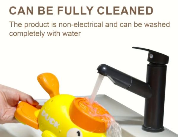 1pc Interactive Duck-Shaped Dog Food Dispenser Toy - Manual Press Feeder for Small, Medium, Large Dogs, Durable Plastic Puzzle Toy with Orange Beak and Feet, No Batteries Required, All Breed Sizes Compatible - 图片 5