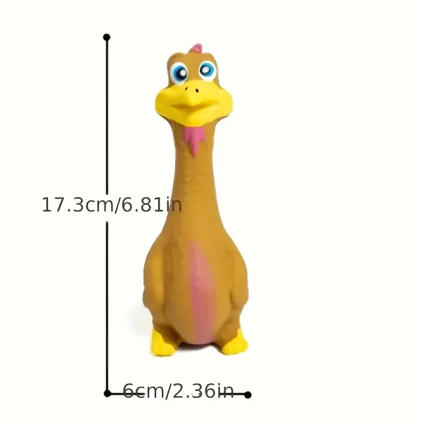 3pcs/1pc Squeaky Chicken Dog Toy-Durable Rubber Duck Chew Toys, with Screaming Sound, Bite-resistant and Grinding Teeth, Suitable for All Breeds of Interactive Pet Play - 图片 5
