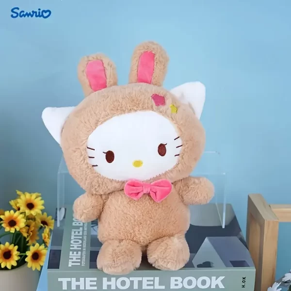 1pc Sanrio Soft-Friends Plush Dog Toy, Cartoon Pattern, Polyester Material, All Breed Sizes, for Valentine's, Halloween, Easter - 图片 6